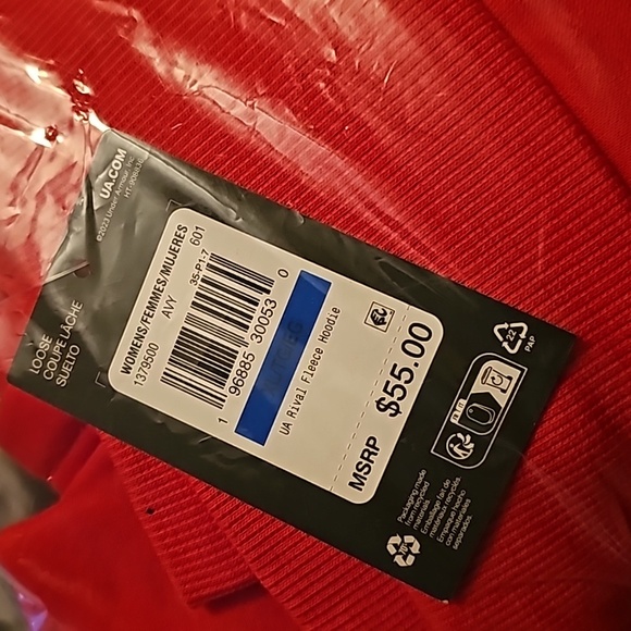 Under Armour Women's UA Rival Fleece Hoodie Size XL - Picture 5 of 7